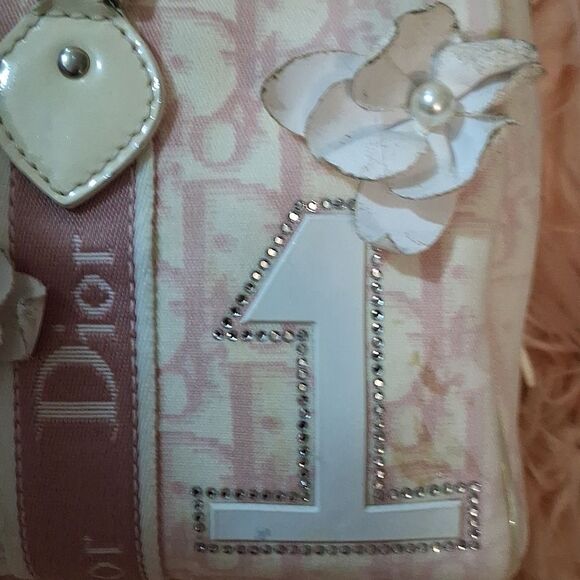Christian Dior Trotter Y2K John Galliano Girlie White & Pink Small Satchel - Picture 5 of 14